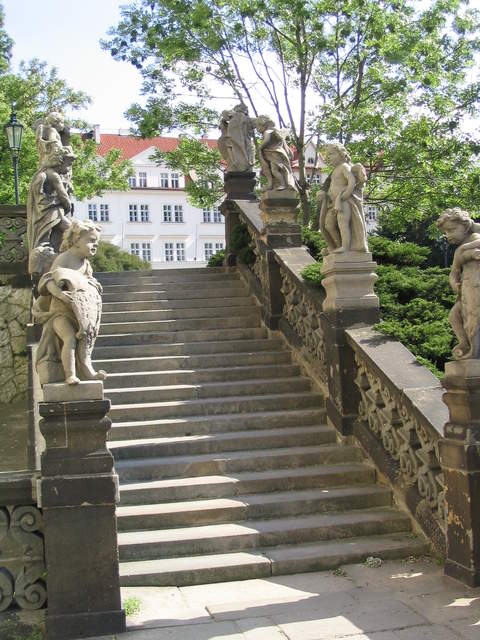 The steps in front of The Loreto