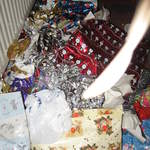 Wrapping paper pile