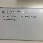 Do not edit UTF-8 files in Homesite!