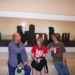 Jim, Catherine and Andrew at "Stonehenge"