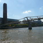 Millenium Bridge and The Tate Modern from the Clipper