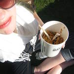 Catherine and noodles