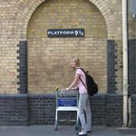 Catherine at platform 9 3/4