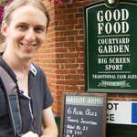 Kevin outside the Nascot Arms