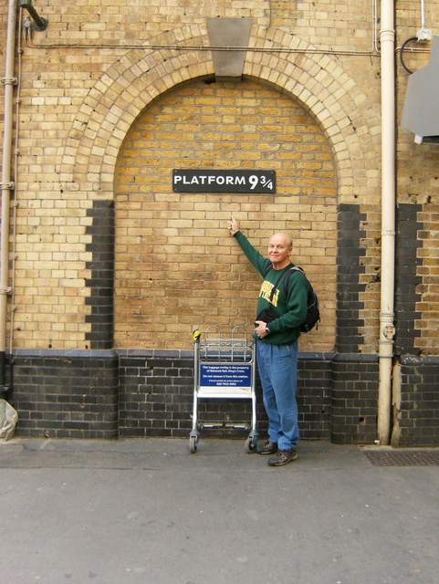 Jim at platform 9 3/4