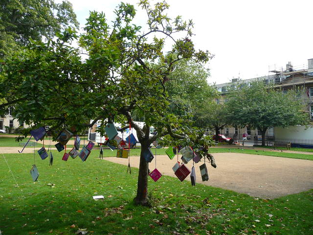 Book trees in Queen Square