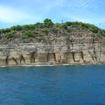 Shoreline from round island catamaran