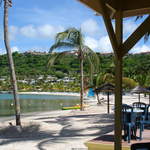 Sailing beach from drinks bar