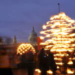Fire garden sculptures