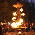 Fire garden sculptures