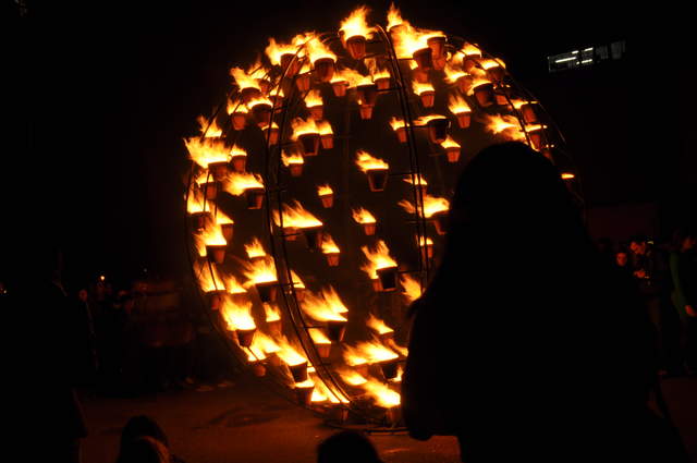 Fire garden sculptures