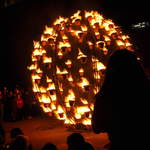 Fire garden sculptures