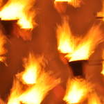 Fire garden sculptures