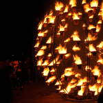 Fire garden sculptures