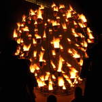 Fire garden sculptures