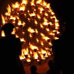 Fire garden sculptures