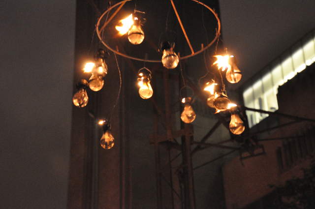 Flaming lighbulbs