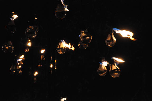 Flaming lighbulbs
