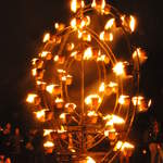 Fire garden sculptures