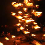 Fire garden sculptures