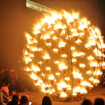 Fire garden sculptures