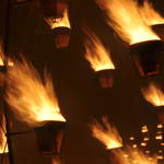 Fire garden sculptures
