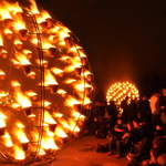 Fire garden sculptures
