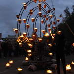 Fire garden sculptures