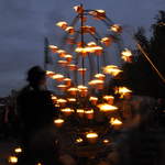 Fire garden sculptures