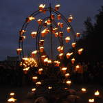 Fire garden sculptures