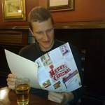 Michal and the Old Bank of England Christmas menu( !?!?)