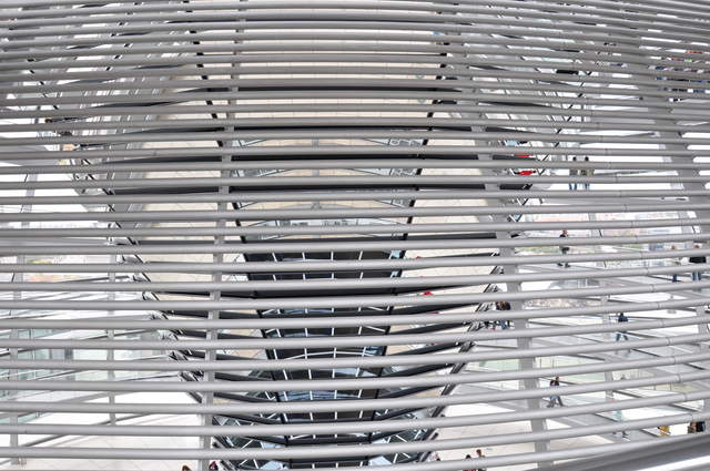 Inside the Bundestag glass dome