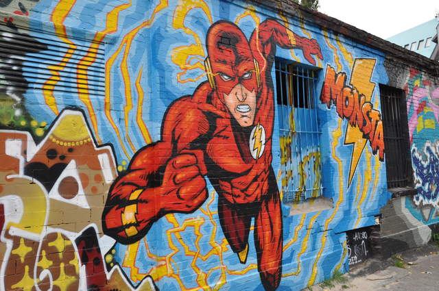 Superhero grafitti