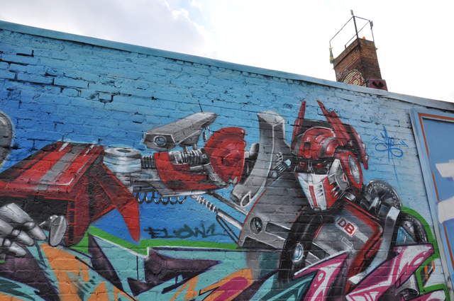 Optimus Prime grafitti