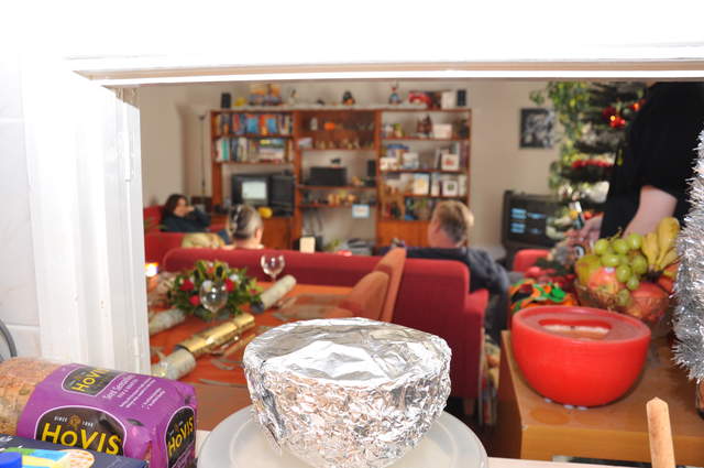 View from the kitchen on Christmas day