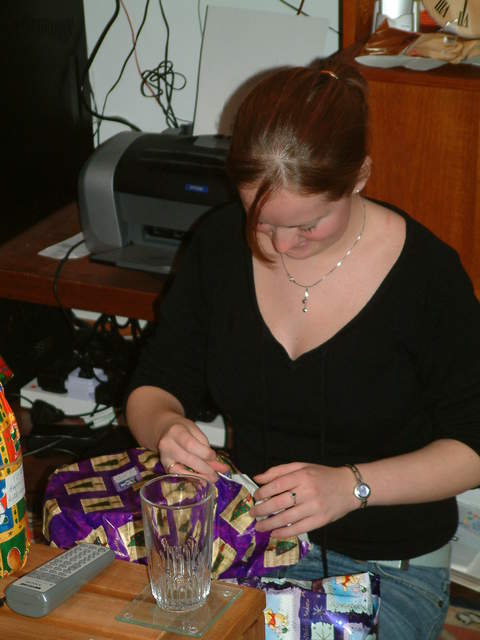 Ali unwrapping presents