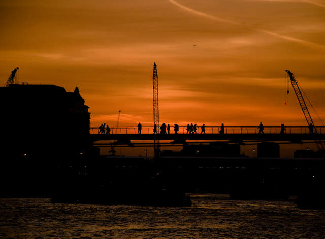 Millenium Bridge at Sunset