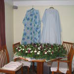 Some of the table decorations and dresses... in duvet covers