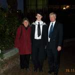 Kev, with Mum and Dad