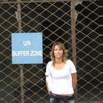 Sandra at Paphos Gate, U.N. Buffer Zone