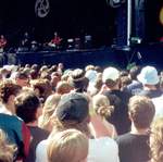 The crowd watching the Levellers