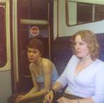 Michelle and Clem on the train