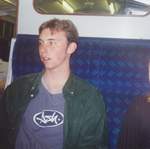 Simon on the train