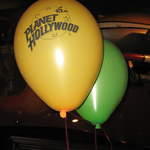 Planet Hollywood balloons