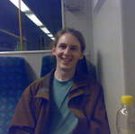 Kevin on the train