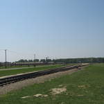 Railway tracks at Birkenau