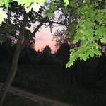 Sunset on the way to Kosciuszko's Mound