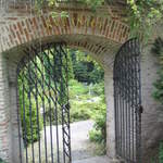 Gateway to the gardens on top of Petřín Hill