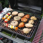 Food on the barbeque