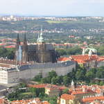 Prague Castle, and St Vitus's Cathedral from Eiffelovka